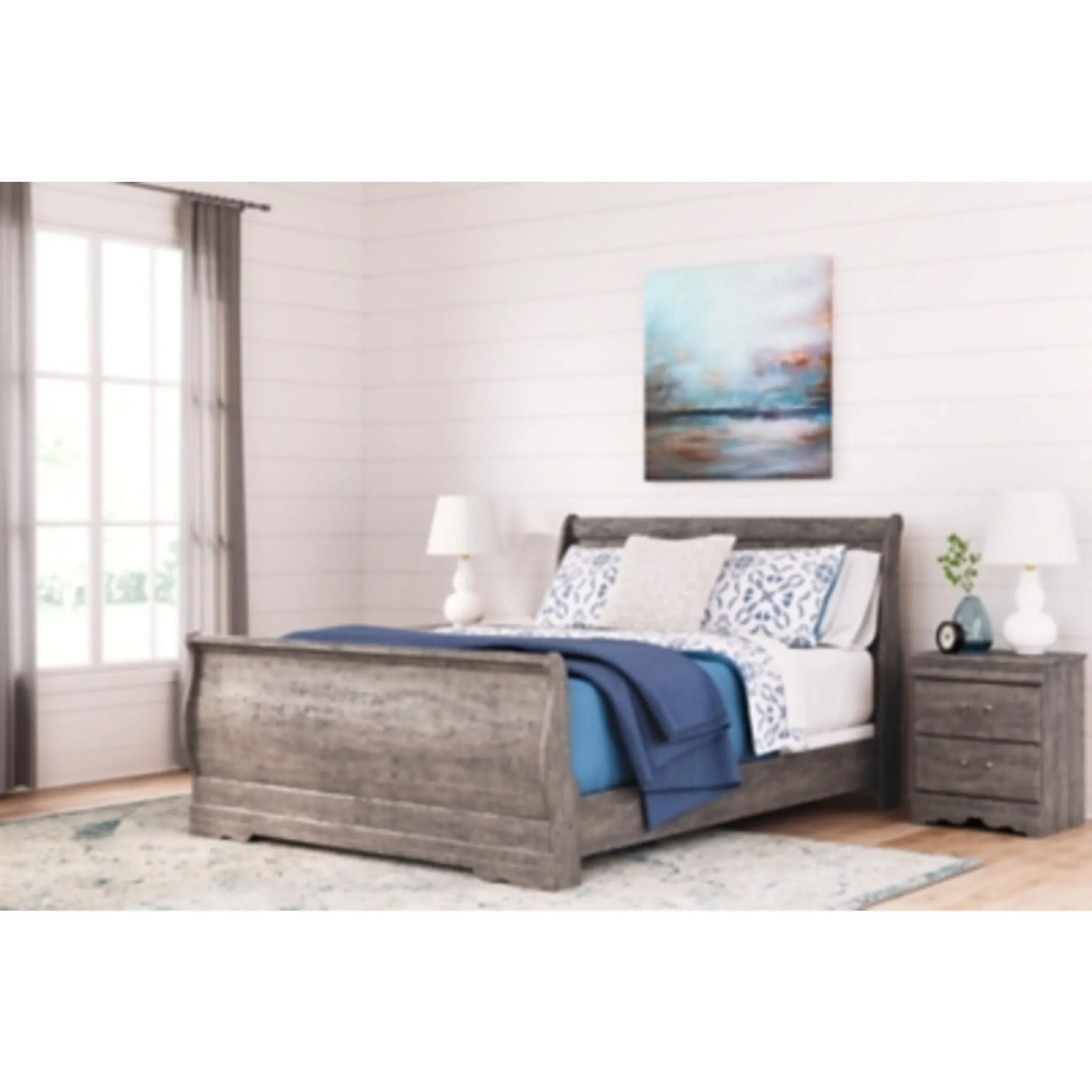 Bayzor Queen Bed - Gray