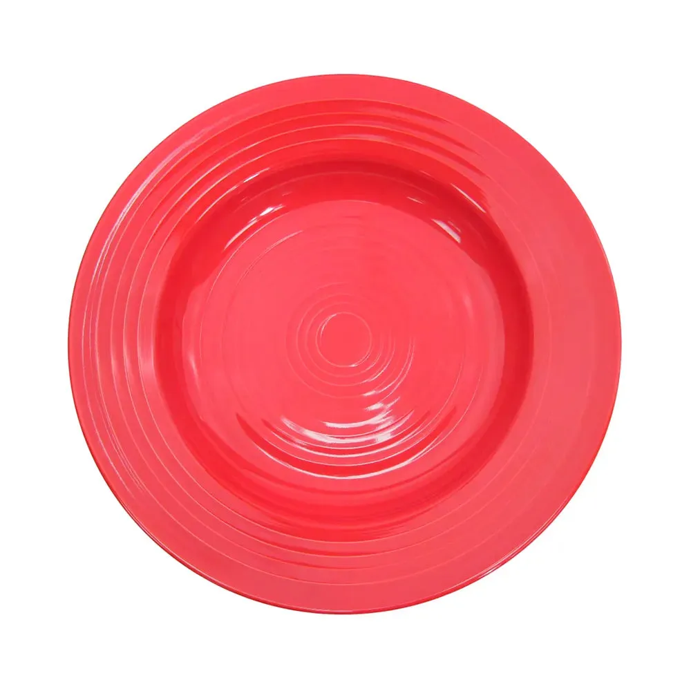 CAC China TG-120-R Pasta Bowl Red 22oz 12" Case of 12 Pcs