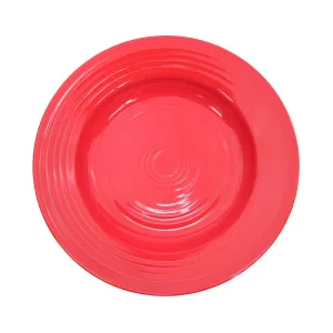 CAC China TG-120-R Pasta Bowl Red 22oz 12" Case of 12 Pcs