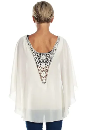 Chiffon Caftan with Crochet Back - FINAL SALE