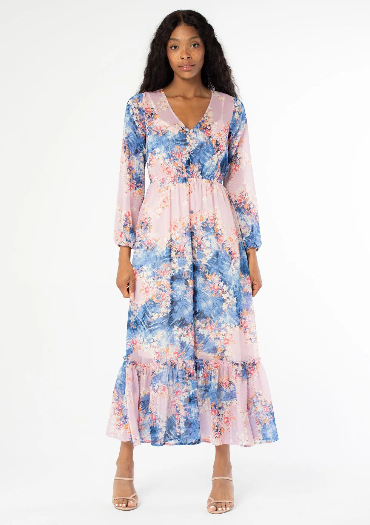 Corinna Chiffon Maxi Dress