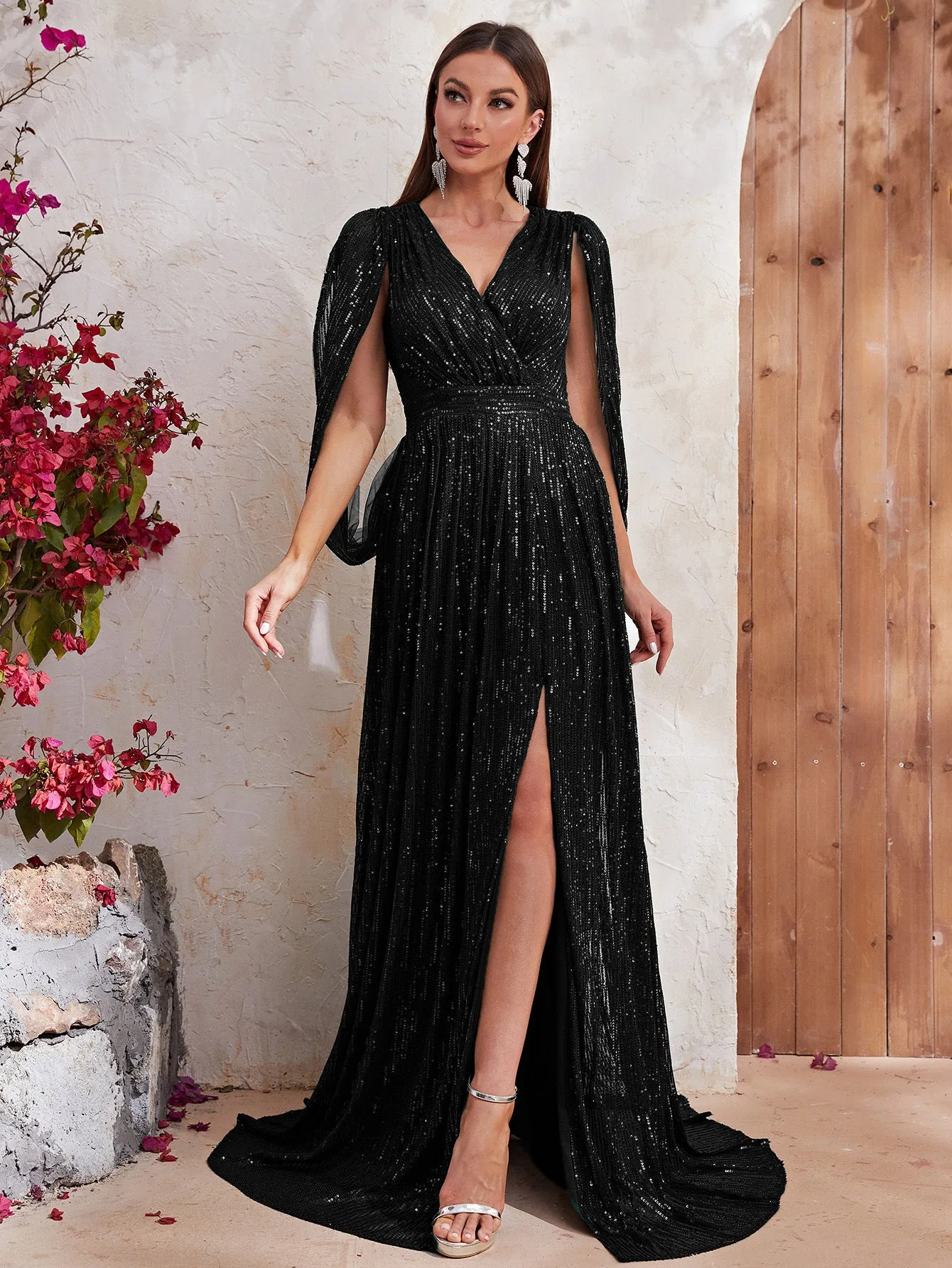 Danielle Sequined Evening Dress