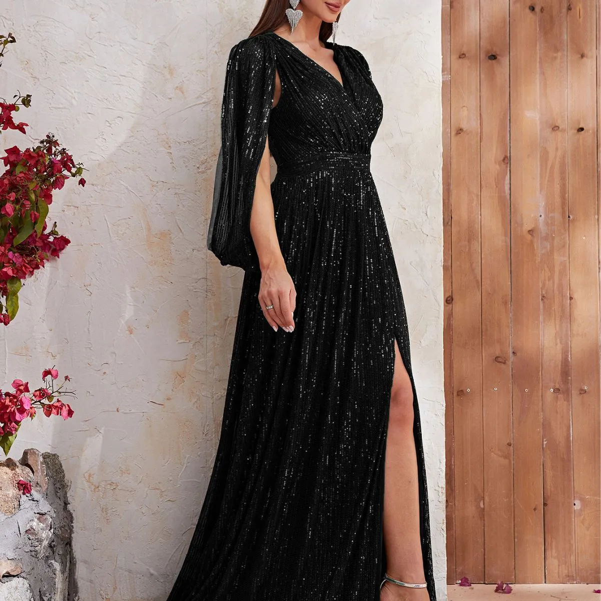 Danielle Sequined Evening Dress