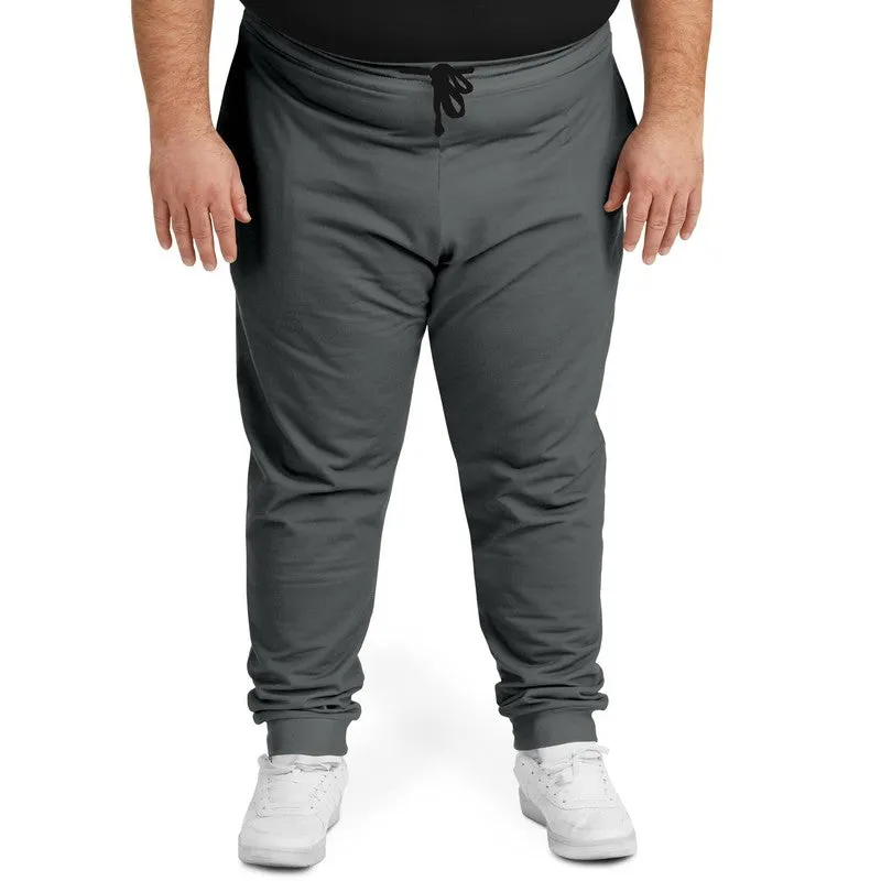 Dark Gray Joggers | Unisex | with PLUS sizes | Dark Pale Gray | C0M0Y0K80