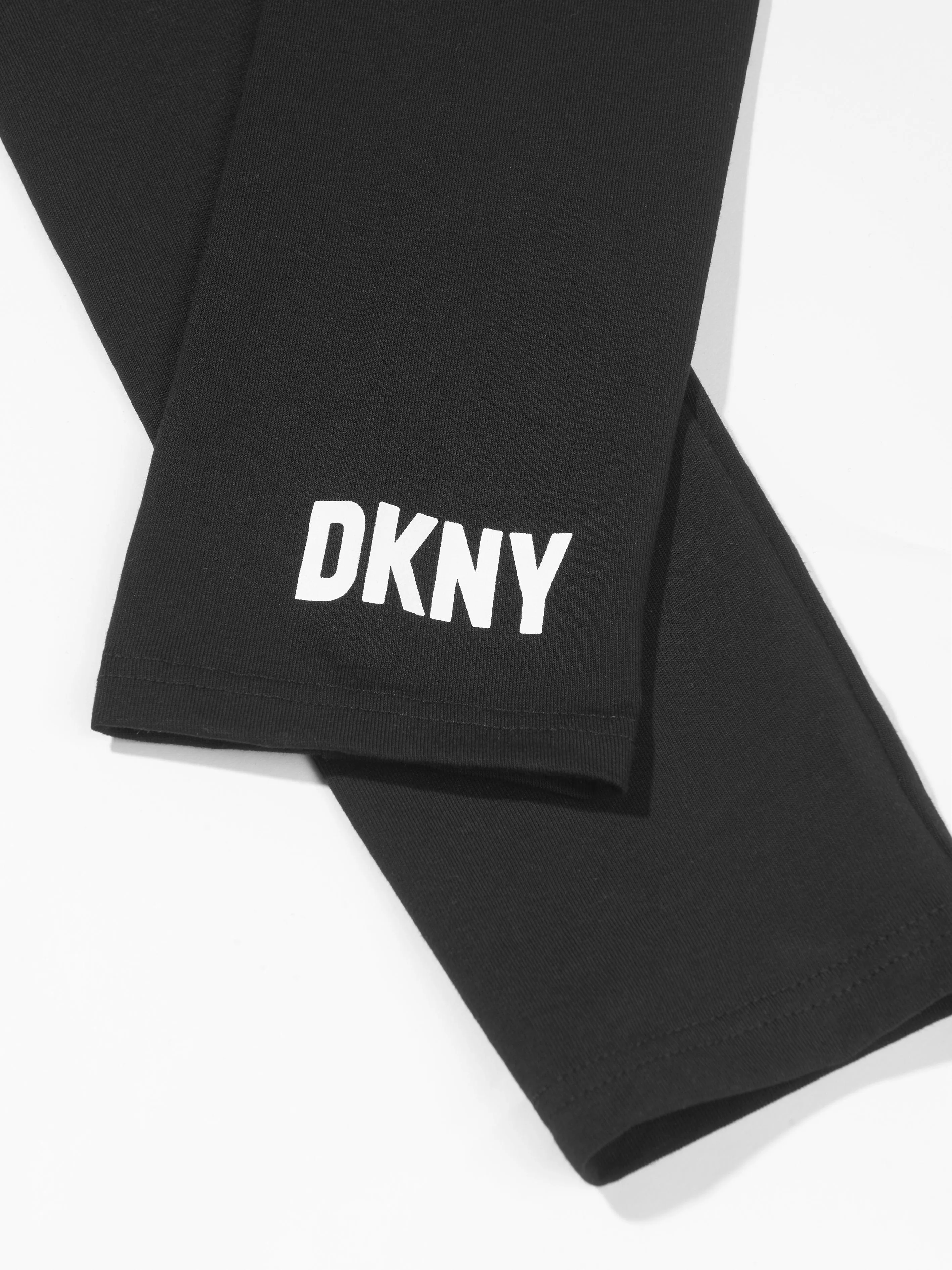 DKNY Girls Organic Cotton Logo Leggings