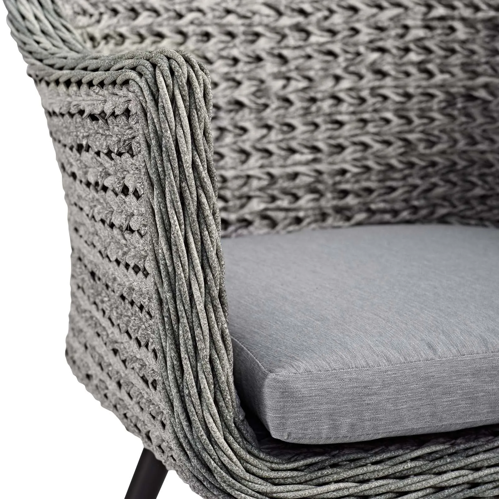 Endeavor Outdoor Patio Wicker Rattan Dining Armchair by Modway