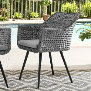 Endeavor Outdoor Patio Wicker Rattan Dining Armchair by Modway