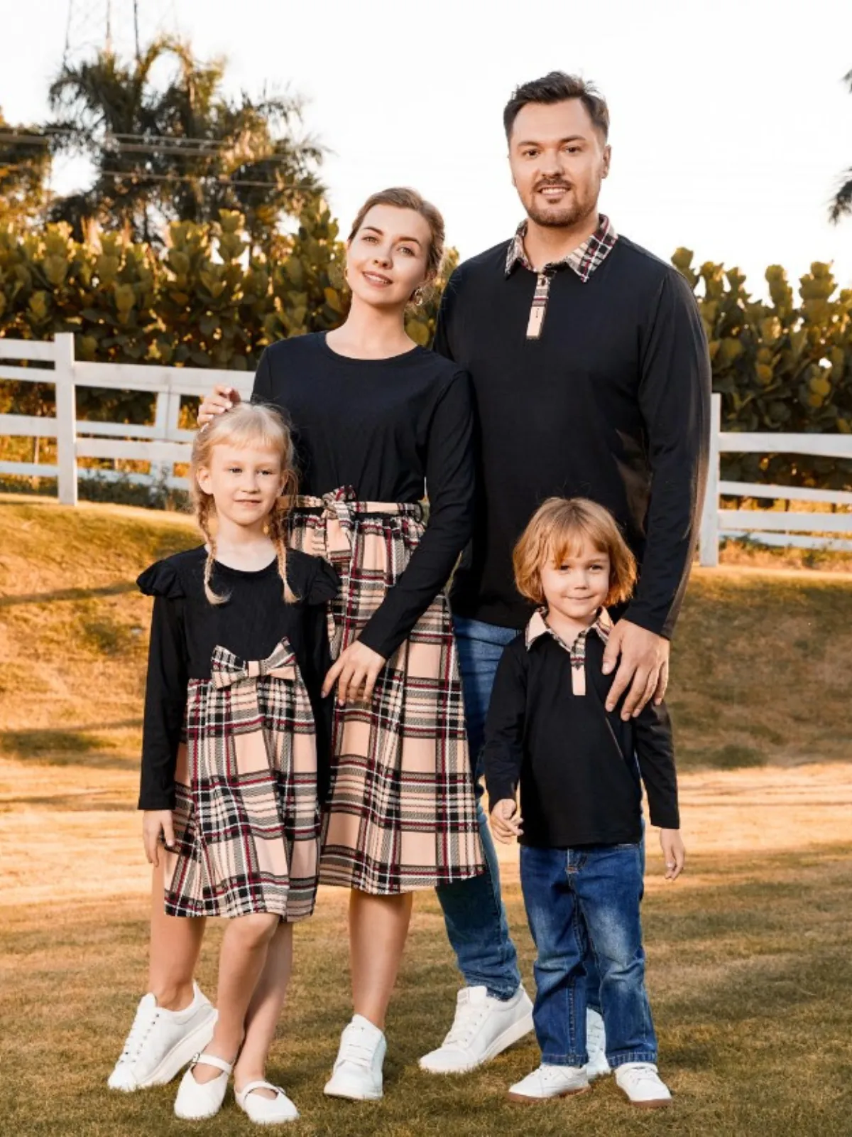 Family Style Fashion Flair Plaid Outfits