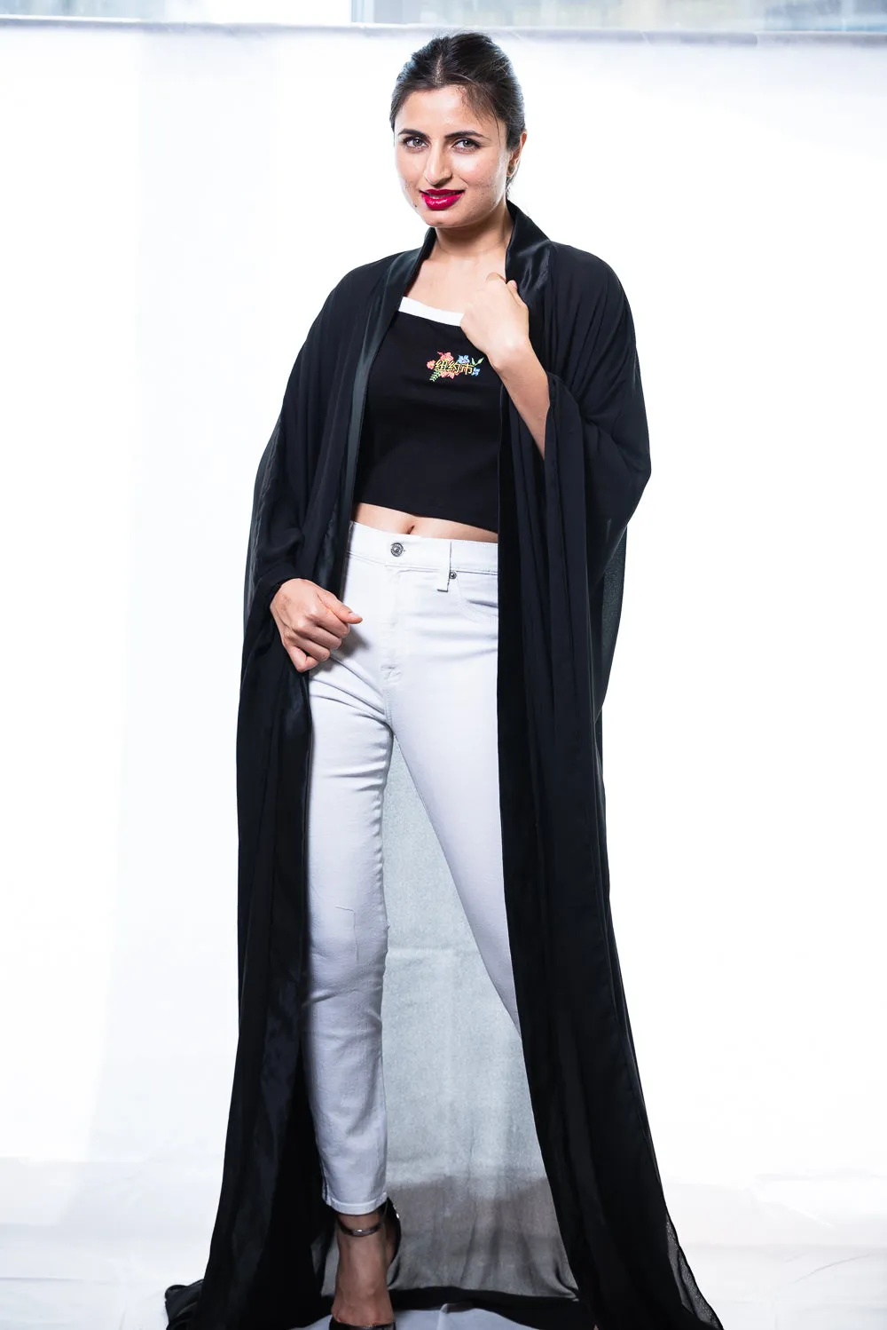 Lea Black Kaftan Robe