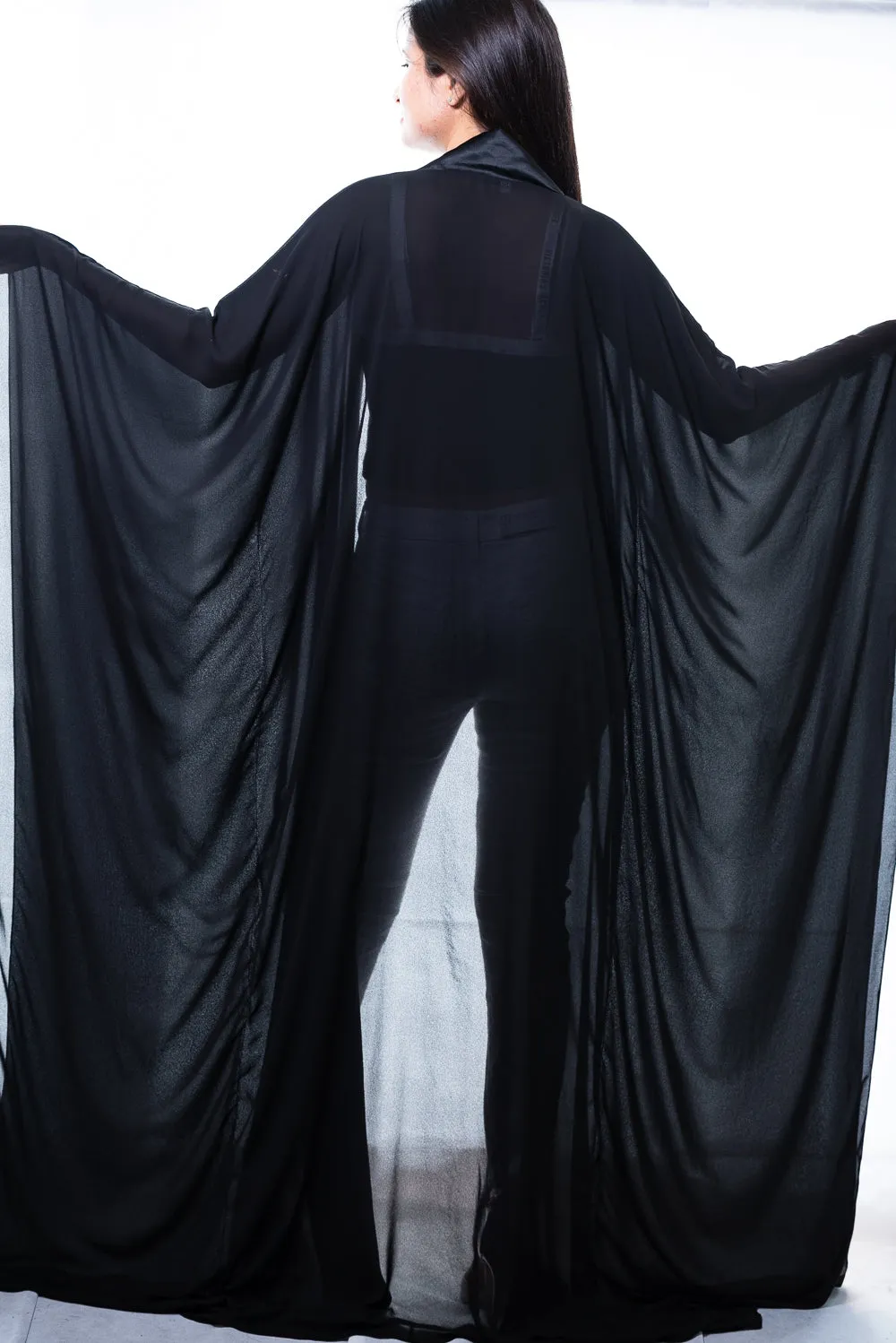 Lea Black Kaftan Robe