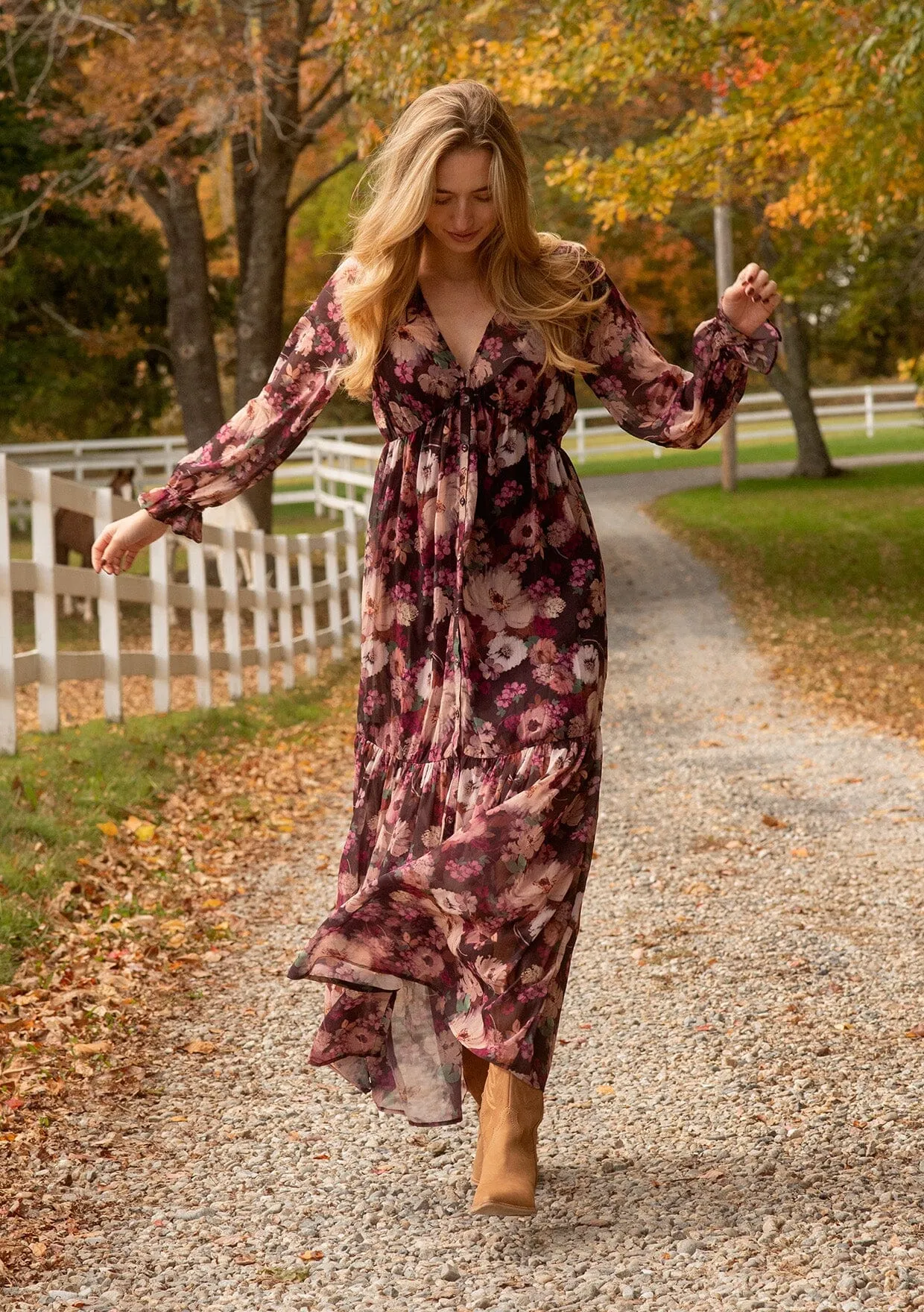 Lorinda Floral Maxi Dress