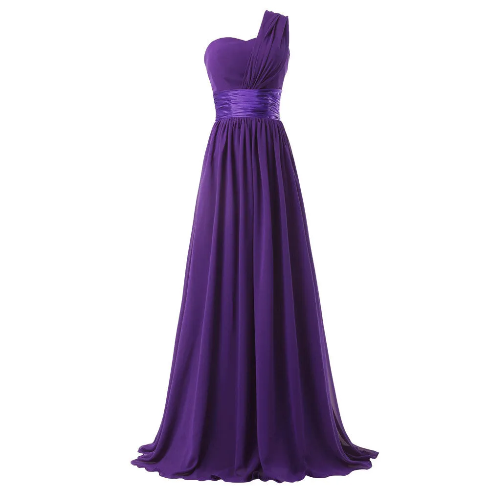 One Shoulder Bridesmaid dresses at Bling Brides Bouquet online Bridal Store