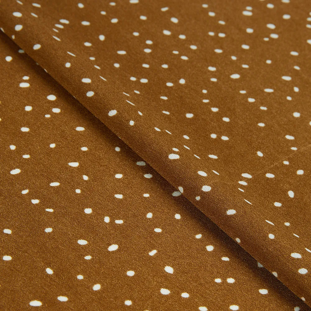 Polyester Polka Dot Pattern Printed Fabric