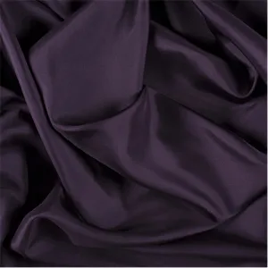 Runway Silks Eggplant Silk Crepe de Chine Fabric