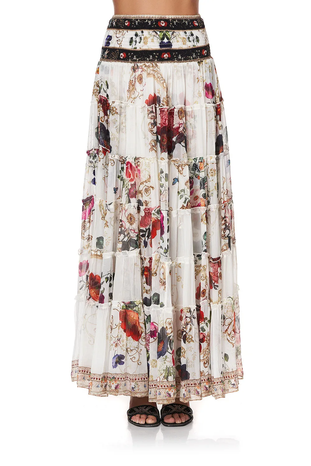 SHEER TIERED MAXI SKIRT FAIRY GODMOTHER