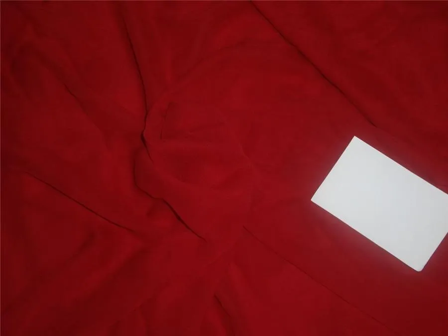 Silk georgette with lycra/spandex 54&quot; wide~ chilli red*