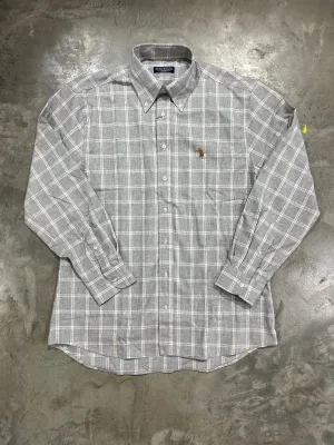 Southern Casanova Check LS Button Down - Grizzled Gray