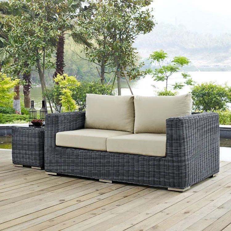 Summon Outdoor Patio Sunbrella Loveseat