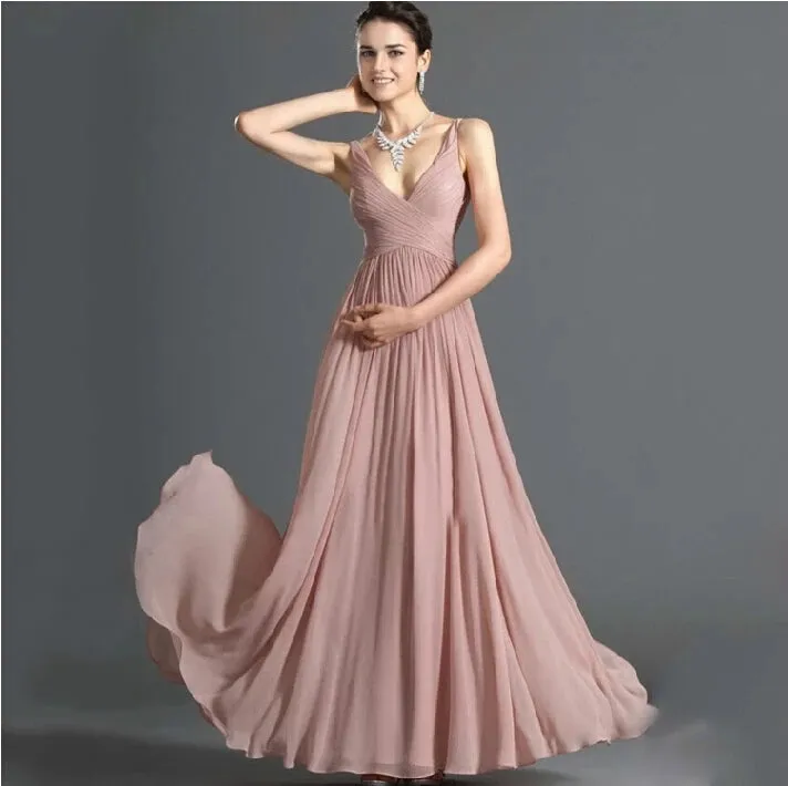 The Lorraine Chiffon Bridesmaid Dress (Customisable)