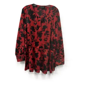 Top Long Sleeve By Lane Bryant In Red, Size: 3x