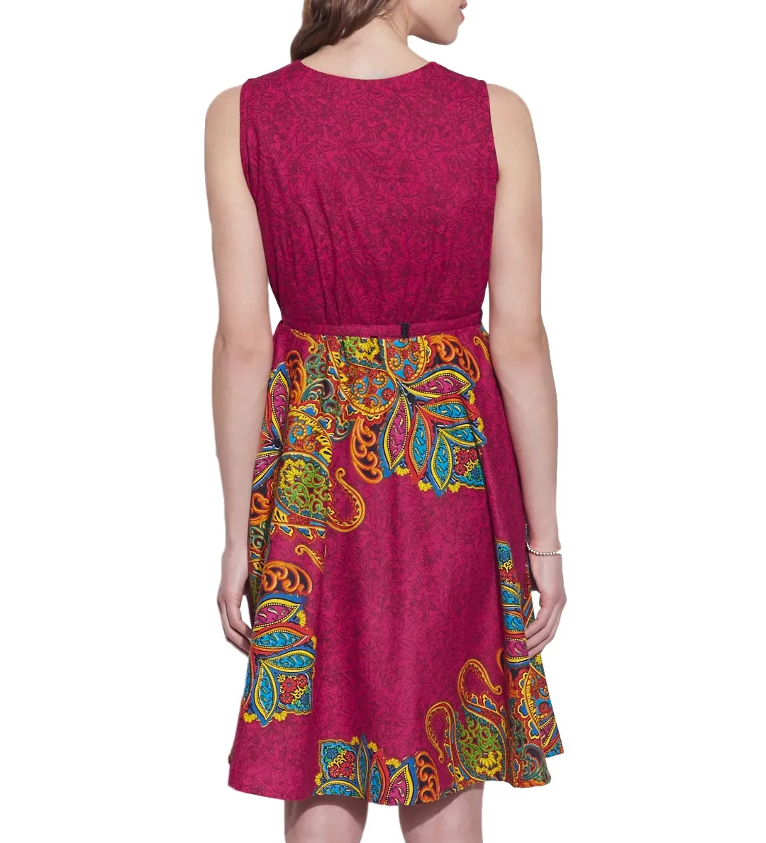 Women Apparels Cotton Printed Dress,Machine Washable,W-CPD42-1626, Size-42 Inch