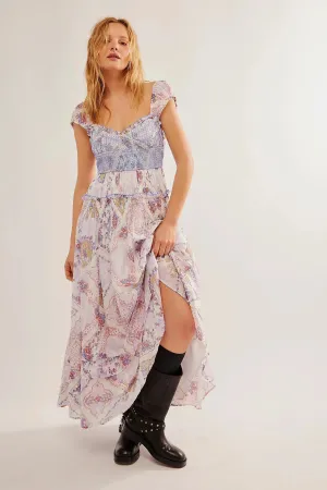 Women Floral & Paisley Boho Layered Maxi Dress