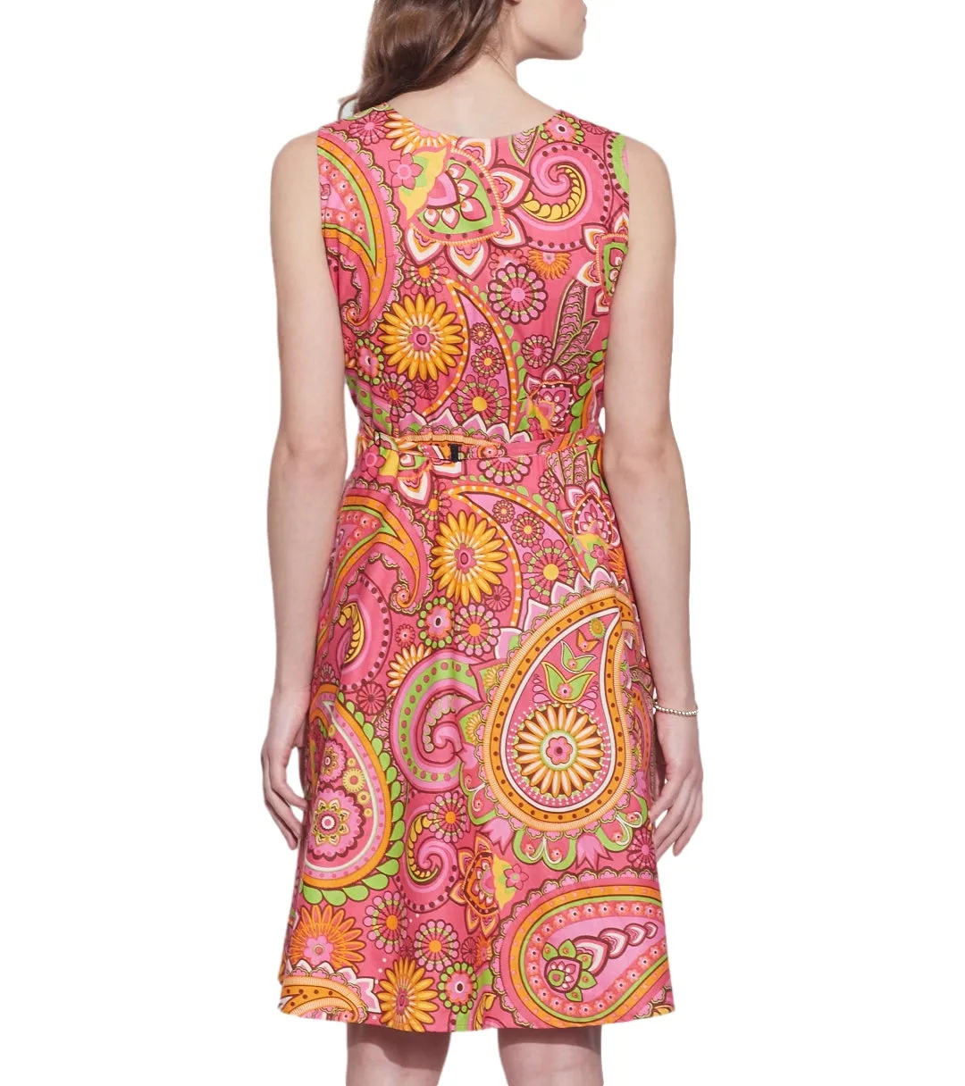 Womens Clothing Cotton Printed Dress,Machine washable,W-CPD36-1615, Size-36 Inch